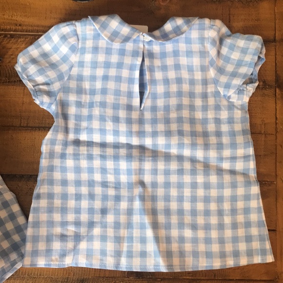 Adorable blue gingham set - 2T - Picture 3 of 4